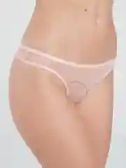 Розовый стринги женские