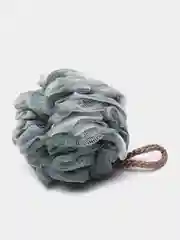 Серебряный мочалка для тела, массажная, нейлон