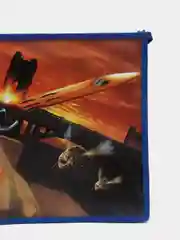 Синий папка школьная для тетрадей (труда) "Generator Rex", 2 отделения, А4, на молнии, без ручек