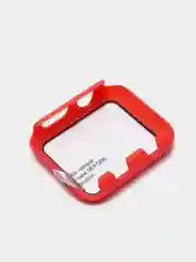 Красный бампер накладка чехол на корпус часов со стеклом Apple Watch (Эпл вотч) 42 mm