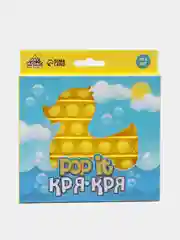Желтый развивающая антистресс-игрушка Popit (Поп ит): единорог, динозавр, утенок, елочка