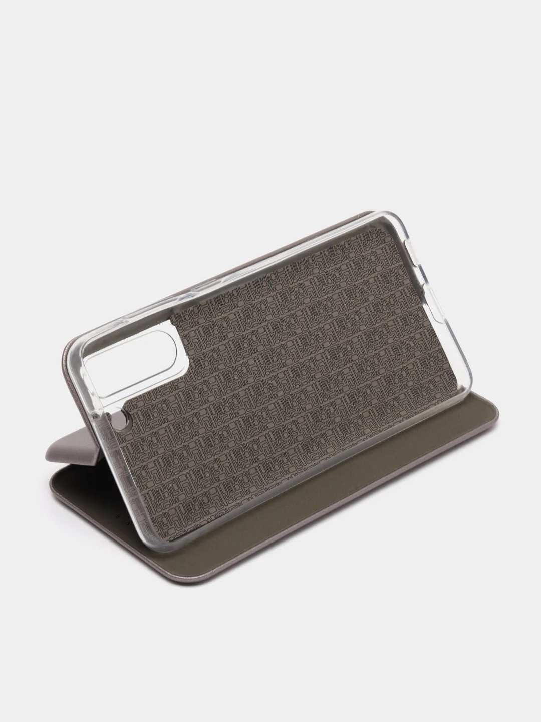 Серебряный чехол книжка для Samsung Galaxy S21FE (S21 FE)