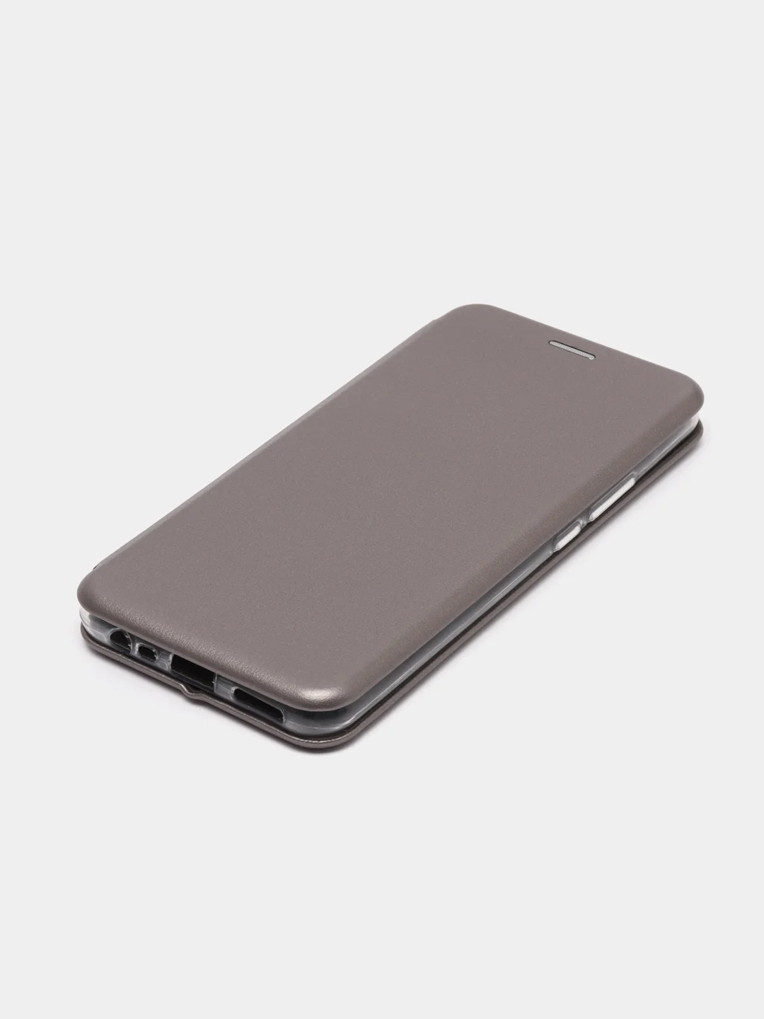 Серебряный чехол книжка для Xiaomi Redmi 9