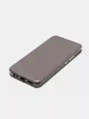 Серебряный чехол книжка для Xiaomi Redmi 9