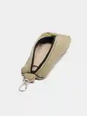 Оливковый ключница из натуральной кожи