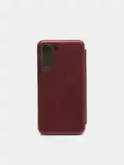 Багровый чехол книжка для Samsung Galaxy S21FE (S21 FE)