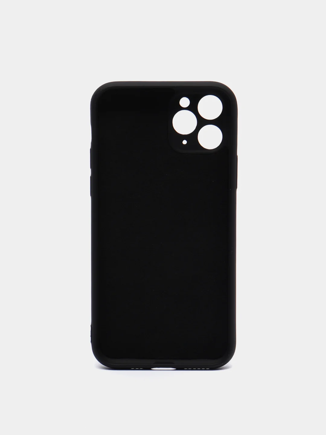 Черный чехол силиконовый для iPhone 11, 11 Pro, 11 Pro Max, Mobios