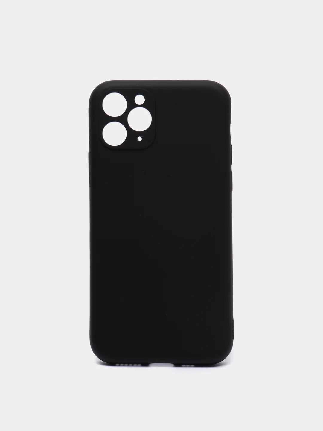 Черный чехол силиконовый для iPhone 11, 11 Pro, 11 Pro Max, Mobios