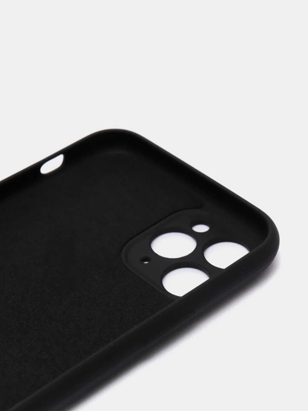 Черный чехол силиконовый для iPhone 11, 11 Pro, 11 Pro Max, Mobios