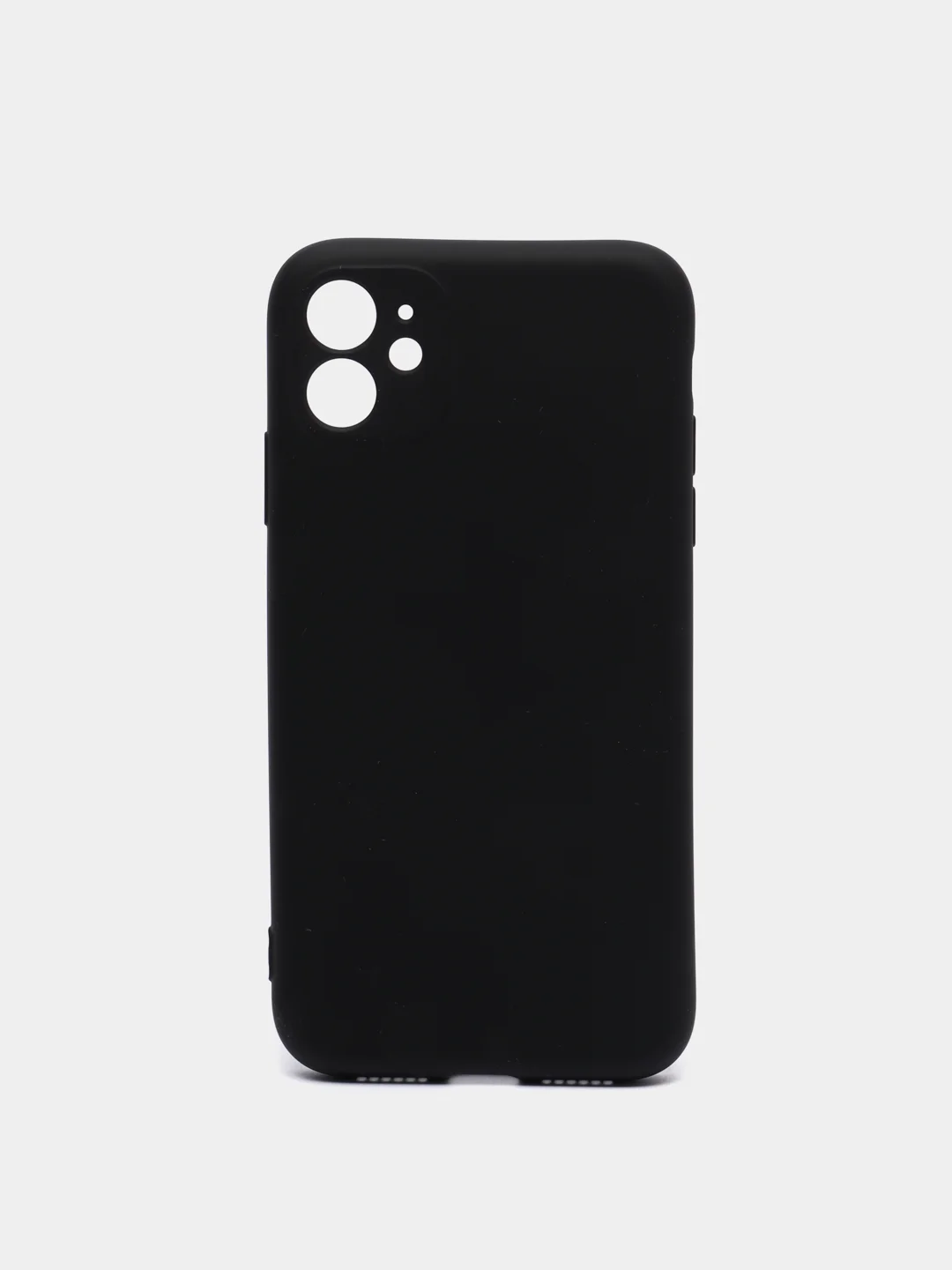 Черный чехол силиконовый для iPhone 11, 11 Pro, 11 Pro Max, Mobios