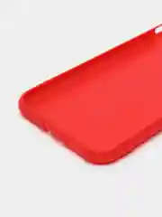 Красный матовый тонкий силиконовый чехол для iPhone X XS