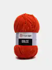 Оранжевый пряжа плюшевая YarnArt Dolce (ЯрнАрт Дольче)
