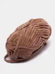 Светло-коричневый пряжа плюшевая Alize Velluto, микрополиэстер, 100 г, 68 м