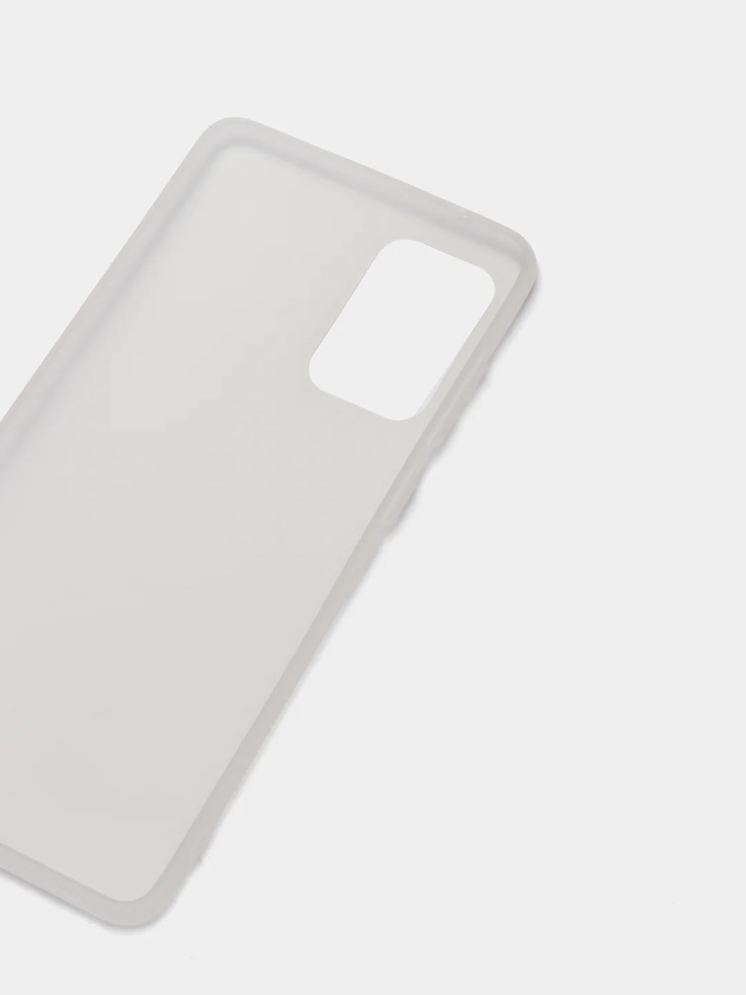 Белый чехол силиконовый матовый для Samsung Galaxy A72