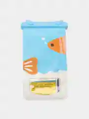 Оранжевый водонепроницаемый/герметичный чехол для телефона и документов (со шнурком) Серия: Animals