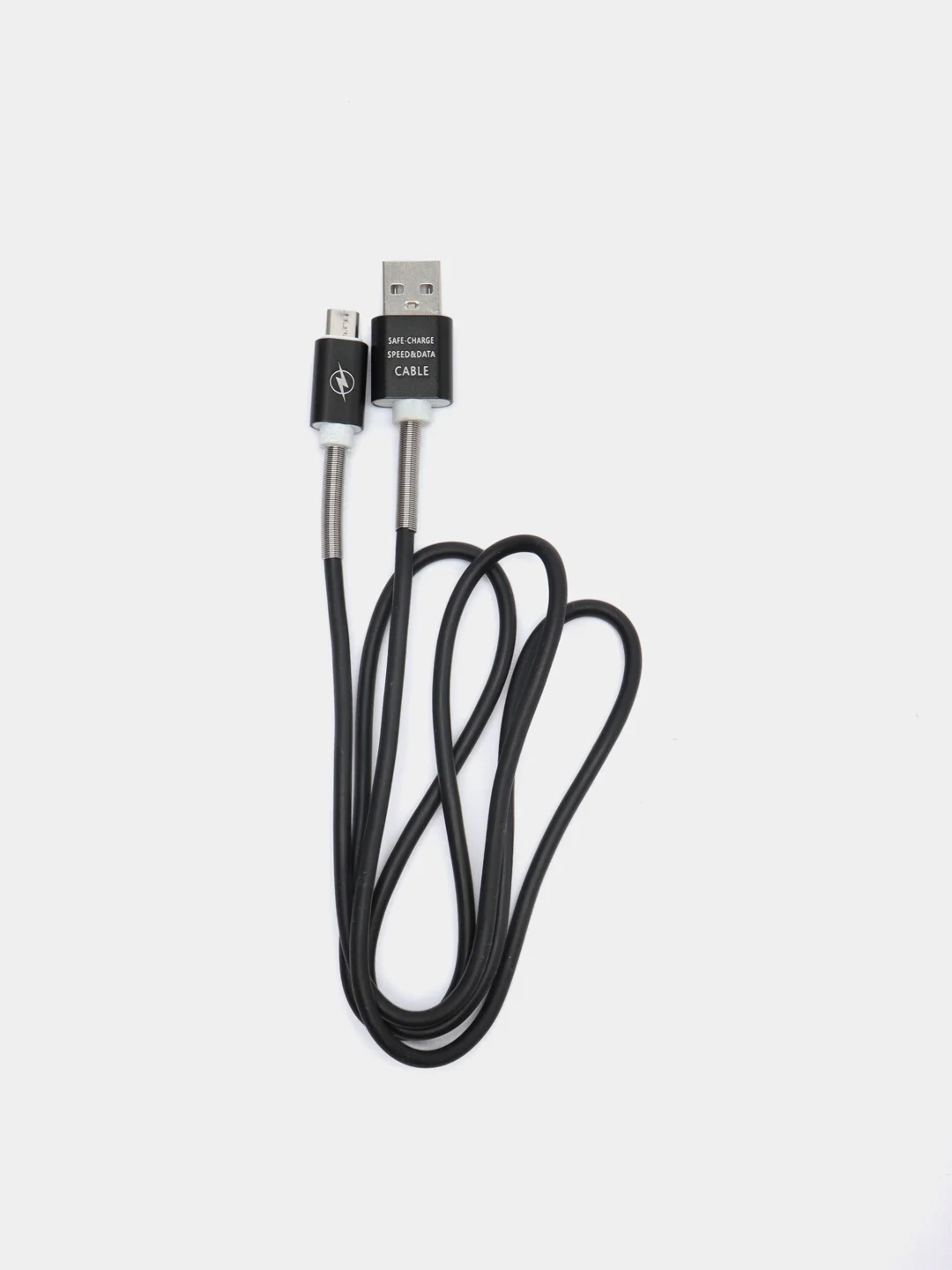 Черный кабель для зарядки Type-C