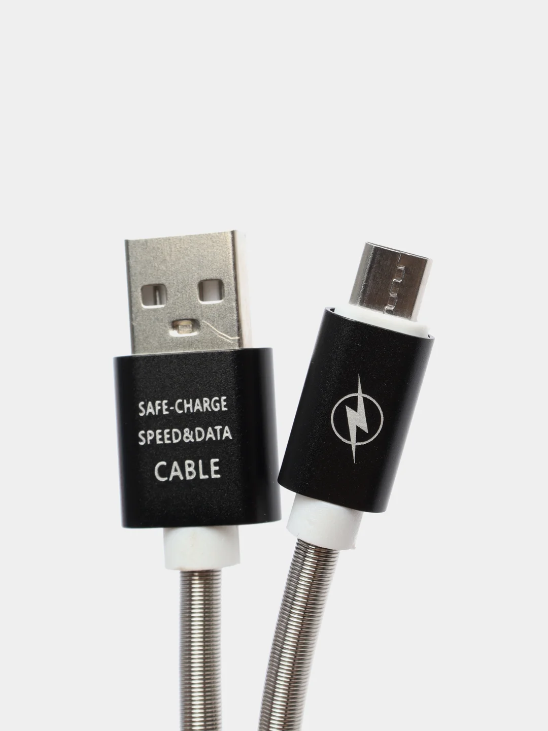Черный кабель для зарядки Type-C