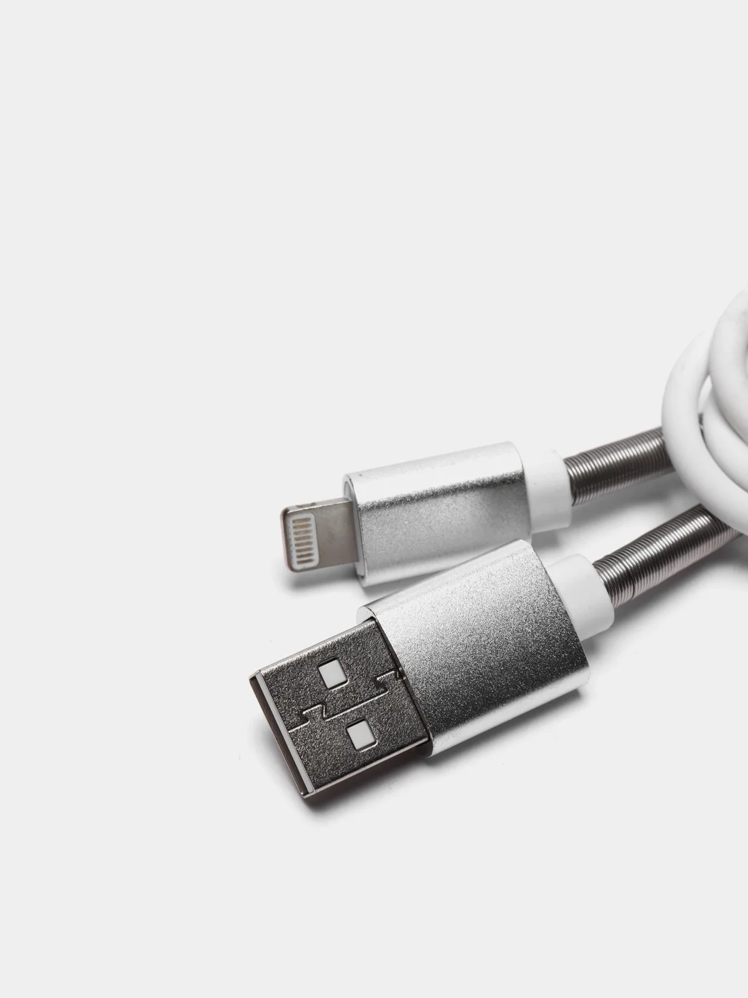 Белый кабель зарядный Micro-USB, Type-C