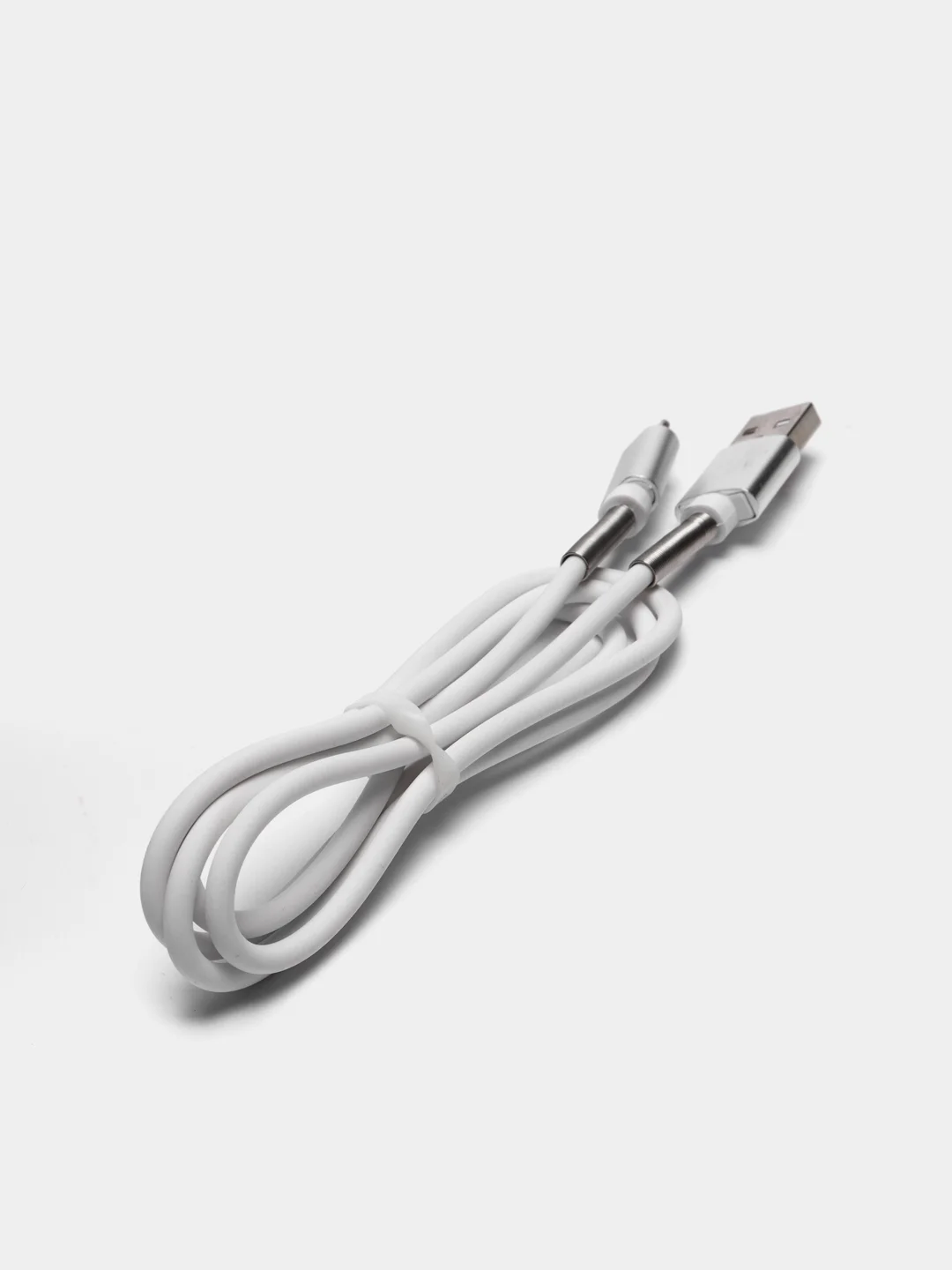 Белый кабель зарядный Micro-USB, Type-C