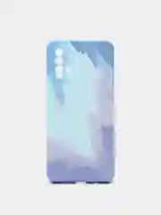 Небесно-голубой чехол Xiaomi Redmi 9T, Сяоми Редми 9Т силиконовый с мягким подкладом