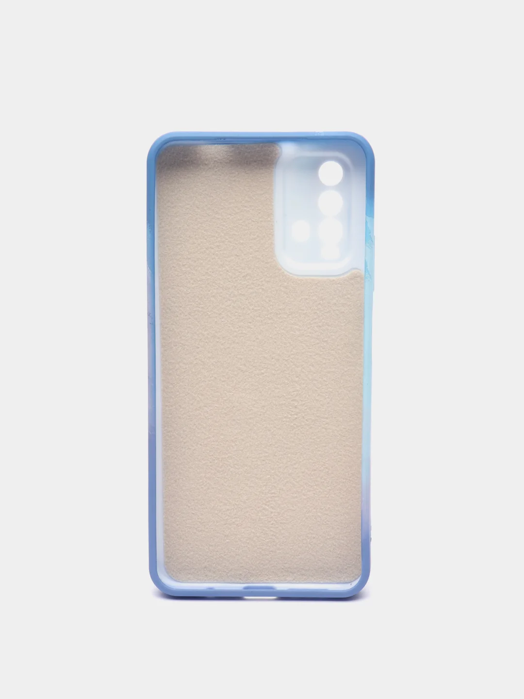 Небесно-голубой чехол Xiaomi Redmi 9T, Сяоми Редми 9Т силиконовый с мягким подкладом