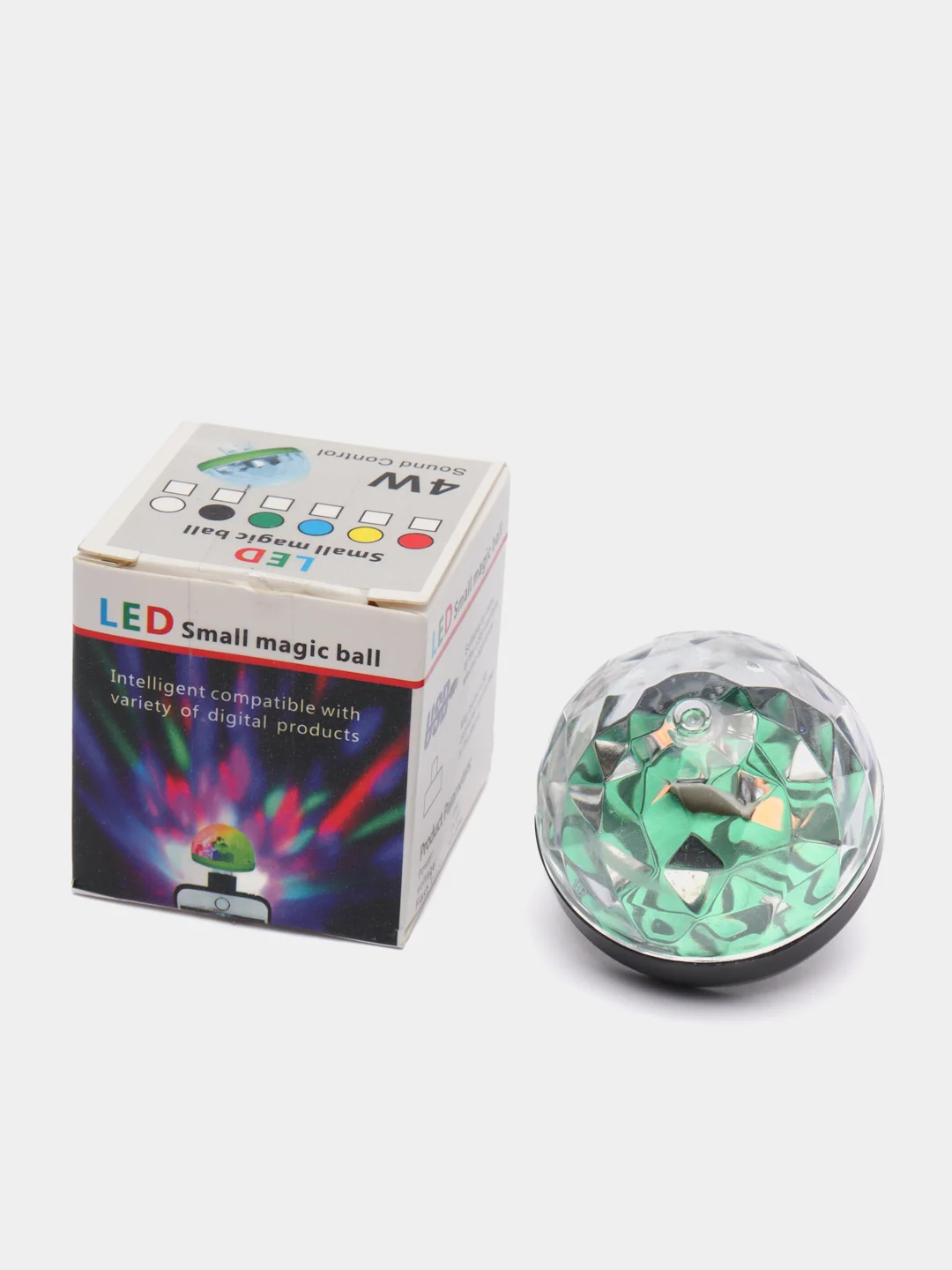 Черный мини светомузыка USB
