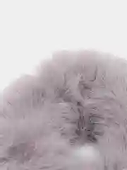 Розовый резинка меховая для волос