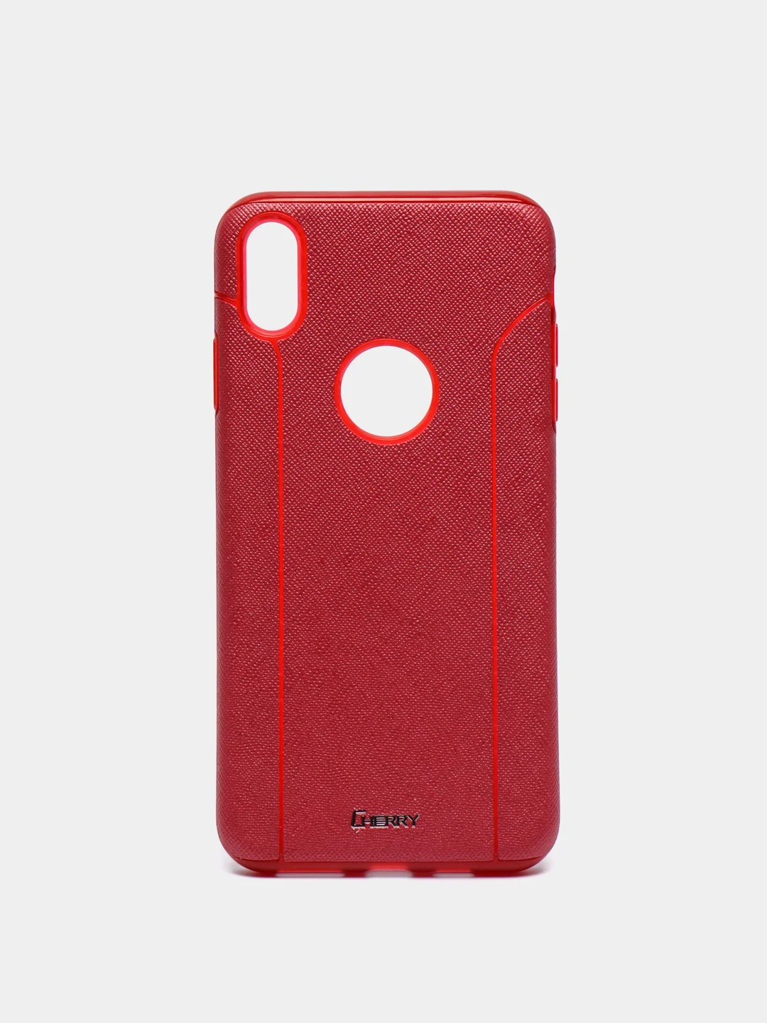 Красный чехол-накладка для iPhone Xs Max "Cherry II New Design"