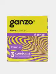 Презервативы Ganzo Sense тонкие, 3 штуки