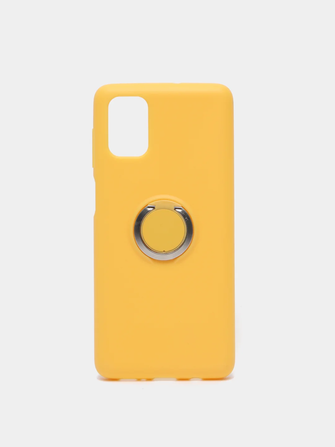 Желтый чехол для Samsung Galaxy M21, M30s, M31, M51, с кольцом-держателем
