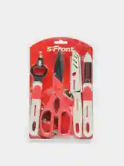 Коралловый набор кухонных приборов S-Front, 4 прибора