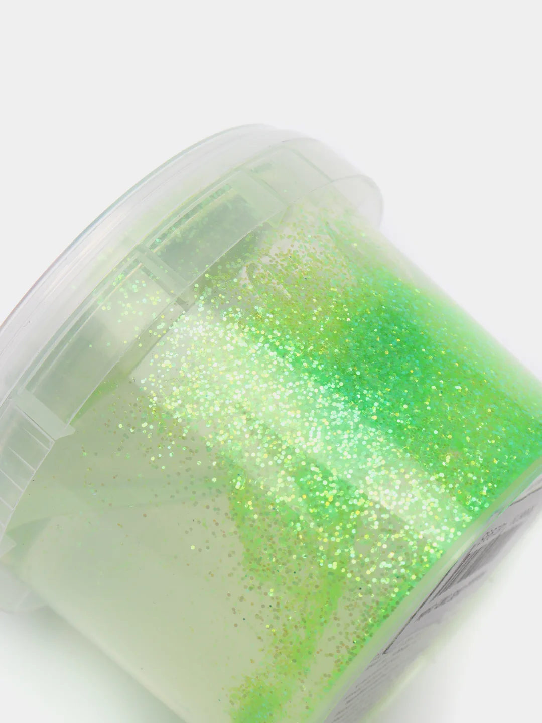 Лайм слайм Стекло с Блёстками Party Slime лизун