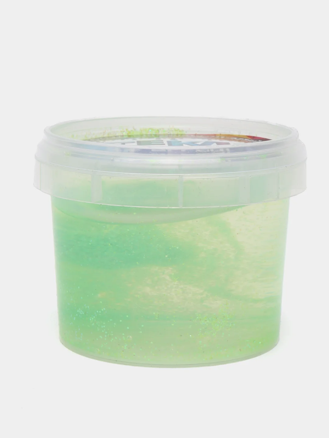 Лайм слайм Стекло с Блёстками Party Slime лизун