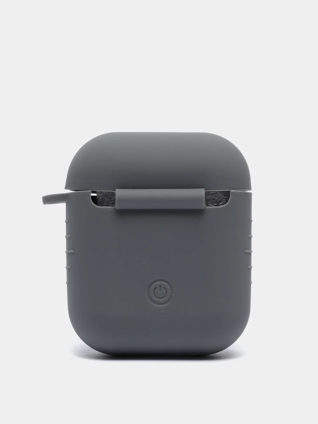 Тёмно-серый силиконовый чехол для беспроводных наушников AirPods 1, AirPods 2