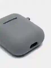 Тёмно-серый силиконовый чехол для беспроводных наушников AirPods 1, AirPods 2