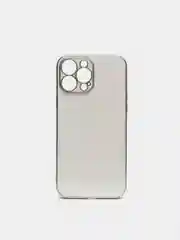 Белый чехол для iPhone 13 Pro Max силиконовый айфон про макс