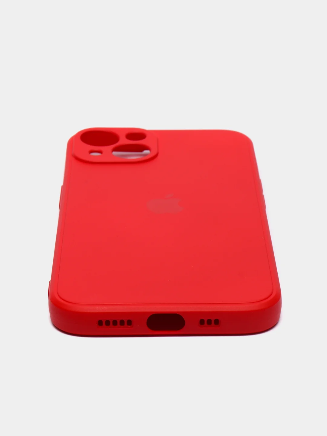 Красный чехол на iPhone 11, 13, 12, XR, Pro, Max, Mini, бархатный