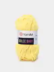 Желтый пряжа плюшевая YarnArt "Dolce Baby", 100% микрополиэстер, 50 г, 85 м