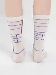 Белый носки "Иллюстрация мультика"