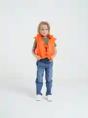Оранжевый жилет для плавания детский 3-6 лет