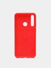 Красный чехол Huawei Y6p имитация вставок под карбон