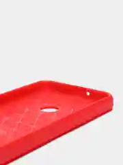Красный чехол Huawei Y6p имитация вставок под карбон