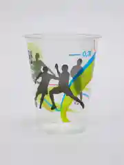 Стаканчик пластиковый 300 мл. D90,5 POLARiTY PET "Футбол" 100 шт. HUHTAMAKI
