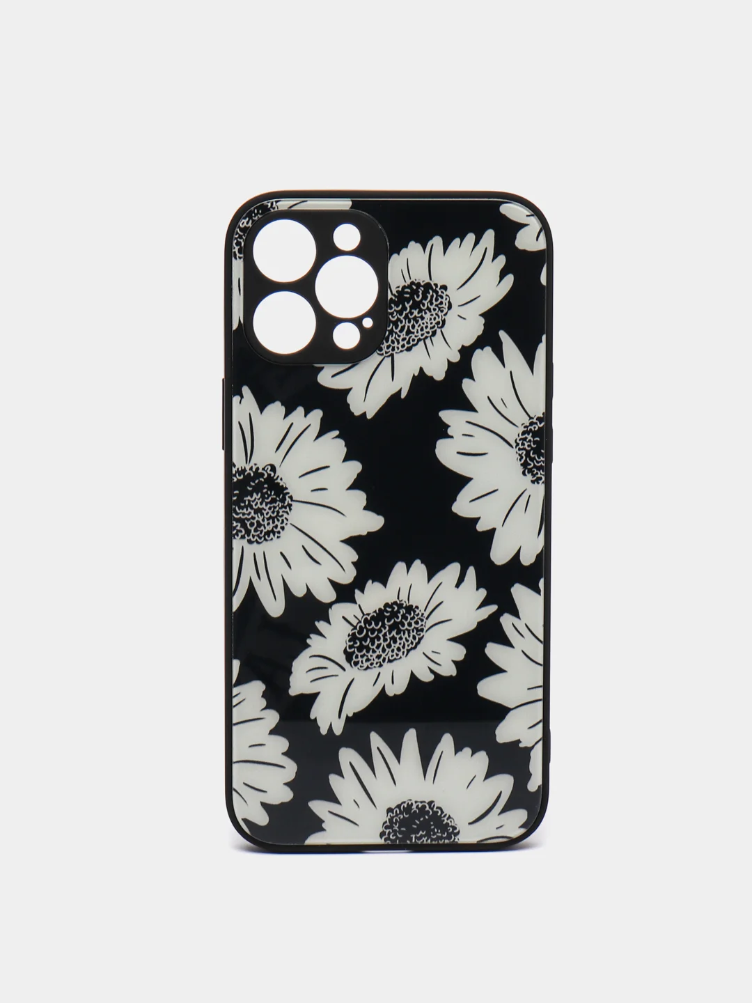 Черный чехол iPhone 12 Pro Max с принтом