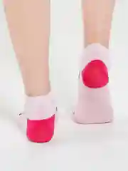 Розовый женские носки из хлопка