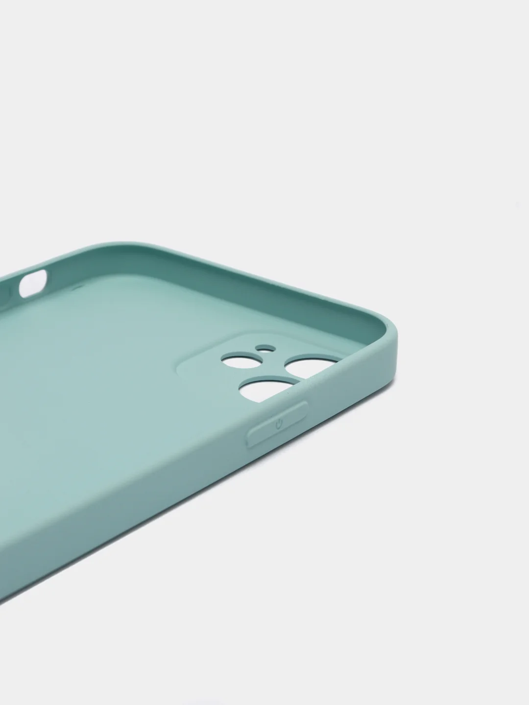 Бирюзовый чехол iPhone 12 с принтом