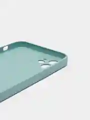 Бирюзовый чехол iPhone 12 с принтом