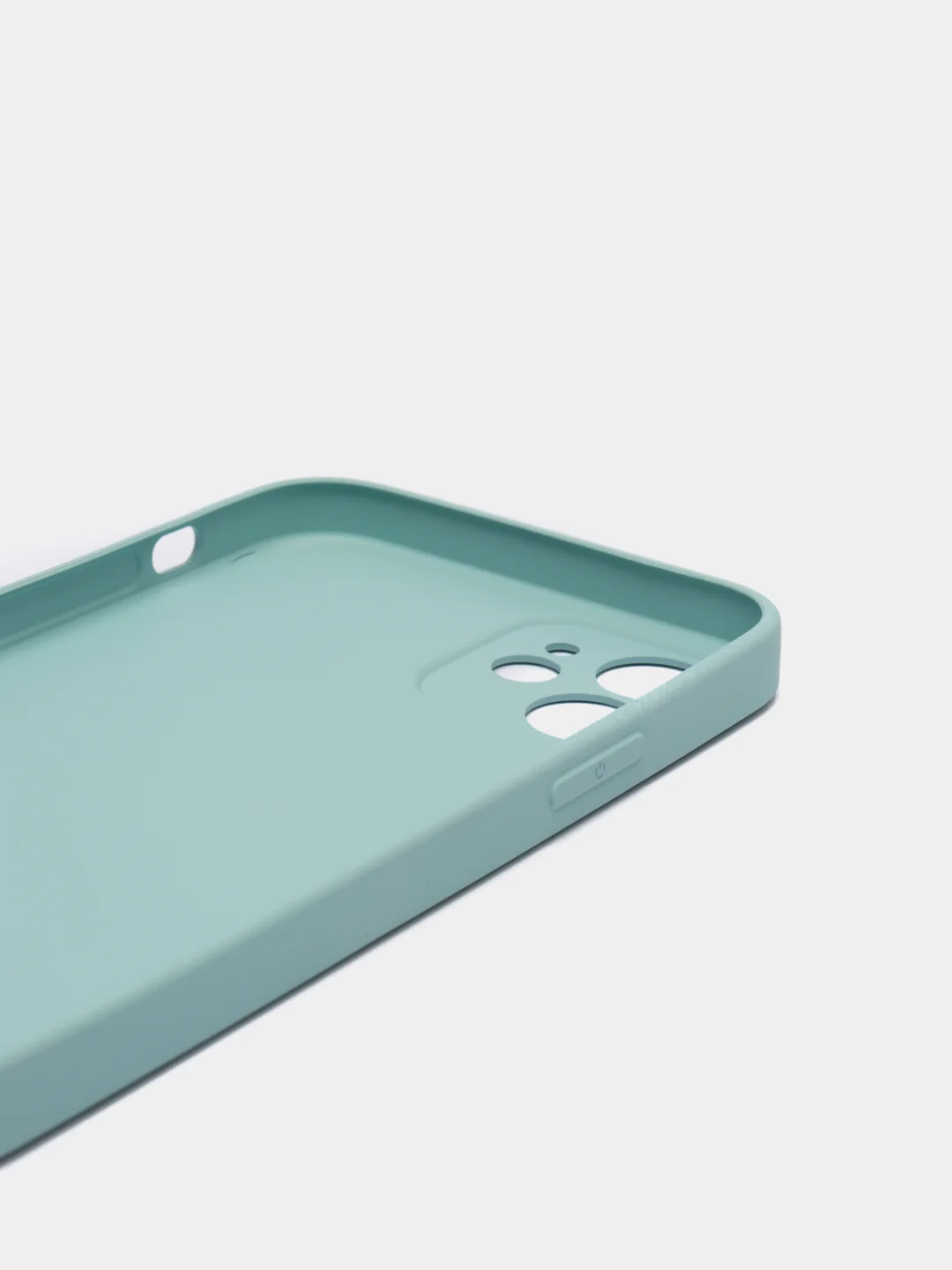 Голубой чехол iPhone 12 с принтом
