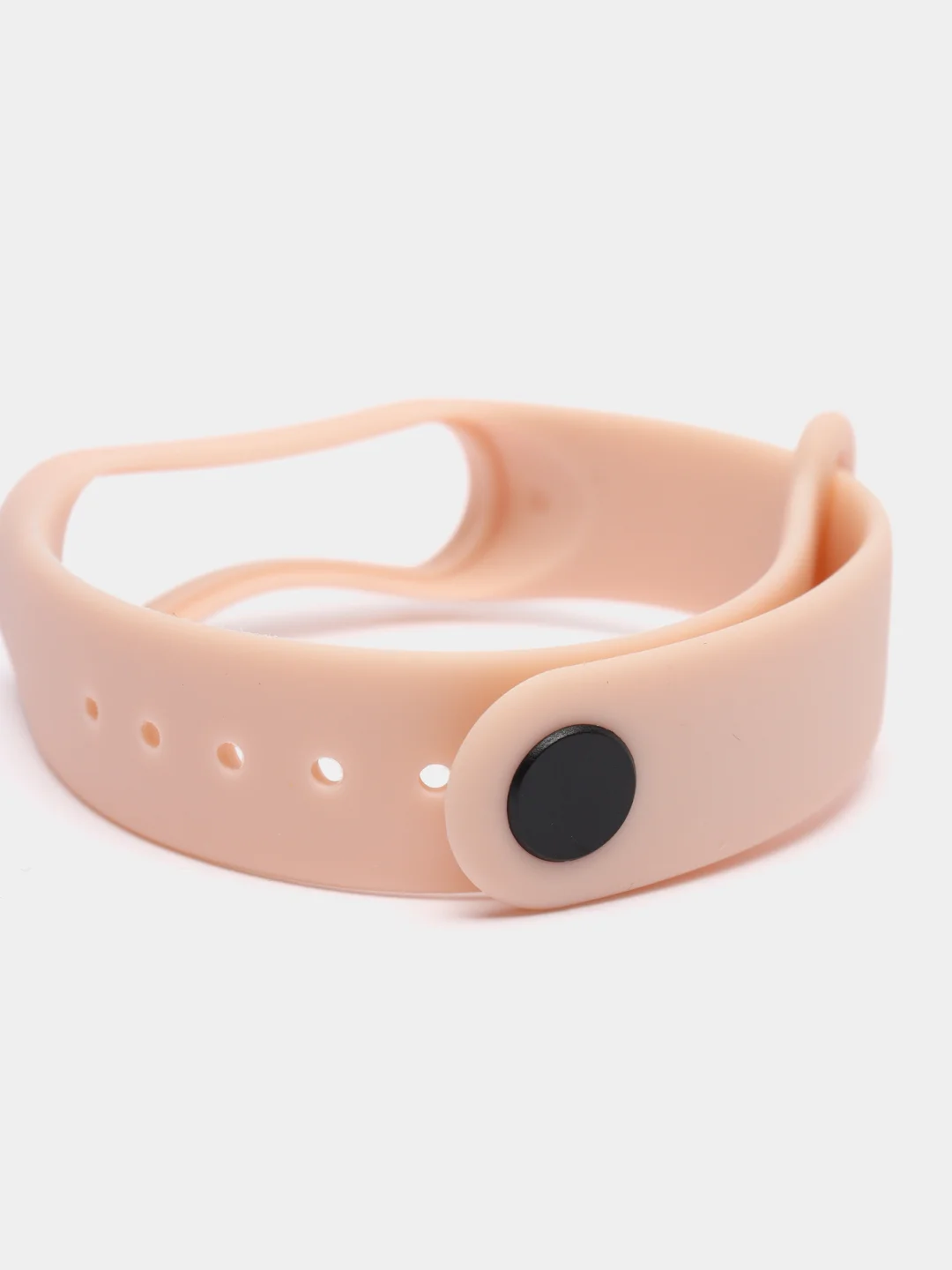 Пудровый силиконовый ремешок для Xiaomi Mi Band 3 / Mi Band 4 / Mi Band 5 / Браслет на Mi Band