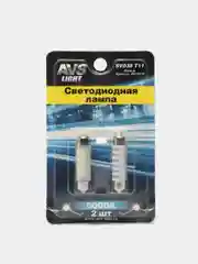 Лампа светодиодная LED T11/белый/ (SV8,5) 8SMD 2835, 42 мм, блистер 2 шт